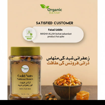 Gold Nuts Saffron Honey