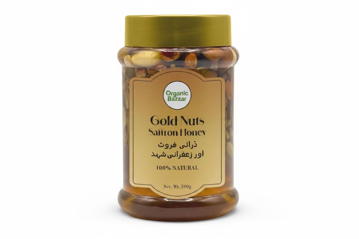 Gold Nuts Saffron Honey